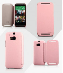 Husa protectie din piele ecologica pentru HTC One 2 M8 foto