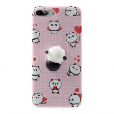 Carcasa protectie spate cu panda Squishy pentru iPhone 7 Plus / iPhone 8 Plus foto