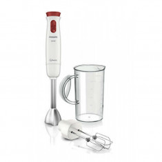 Blender de mana Philips ProMix HR1626/00, putere 650 W, functie turbo, alb/rosu foto