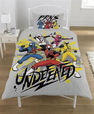 Set De Pat Power Rangers Ninja Steel Single Panel Duvet foto