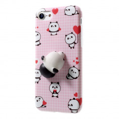 Carcasa protectie spate cu panda Squishy pentru Iphone 7 / iPhone 8 foto