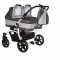 Carucior gemeni PJ Stroller 2 in 1 Grey