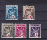 ROMANIA 1941 LP 145 CRUCEA ROSIE A ROMANIEI SERIE MNH, Nestampilat