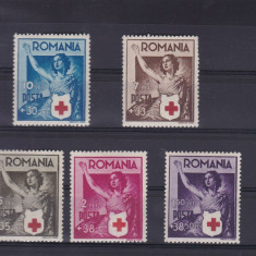 ROMANIA 1941 LP 145 CRUCEA ROSIE A ROMANIEI SERIE MNH