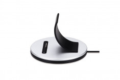 Stand de Birou / Dock Just Mobile AluBolt pentru Apple iPhone cu mufa Apple Lightning, Silver/Black foto