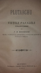 PLUTARCHU / PLUTARH - VIETILE PARALELE {1891} foto