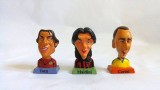 Lot 3 figurine fotbalisti Italia (fotbal) bust Totti, Maldini, Corini, 4cm, G.P.