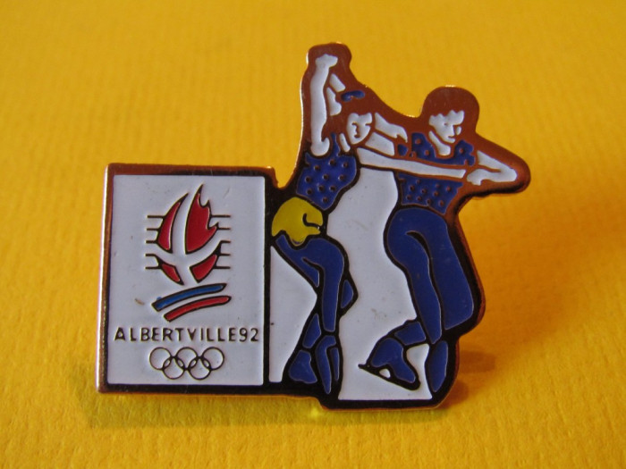 Insigna patinaj - Olimpiada de iarna ALBERTVILLE 1992