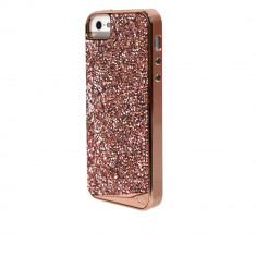 Husa Fashion dual layer Case-Mate Brilliance pentru Apple iPhone SE/5s/5, Rose Gold foto