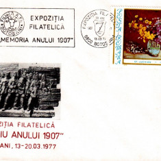 Romania 1977, Expo. Filatelica Omagiu Anului 1907, Botosani