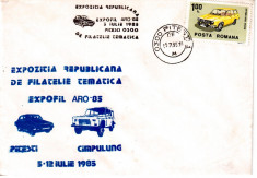 Romania 1985, Expo. Filatelica, Campulung, ARO, Automobil foto