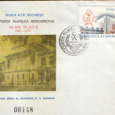 Romania - Plic ocazional 1979 - 10 ani Cercul Filatelic "Academia" Bucuresti