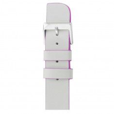 Curea de piele Case-Mate Edged pentru Apple Watch 38mm, Ivory/Pink foto