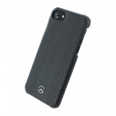 Husa de piele Mercedes Benz Perforated-Stripes II Apple iPhone 7 Black foto