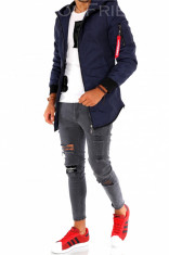 Geaca bleumarin - geaca barbati - geaca slim fit - COLECTIE NOUA - 9021 M4 foto