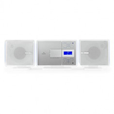 Auna MCD-560 Stereo CD montare pe perete USB DAB FM MP3 AUX alb foto