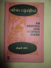 Din amintirile unor interpreti romani- Silvia Capatana foto