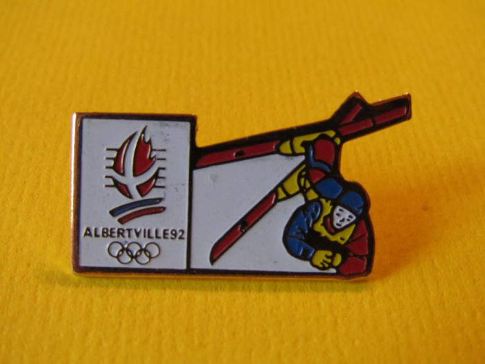 Insigna SCHI - Olimpiada de iarna ALBERTVILLE 1992