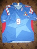 Tricou al Echipei Nationale de Fotbal a Frantei ,Jucator Cisse nr.9 ,Masura S, Albastru