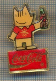 Z1174 INSIGNA SPORTIVA - MASCOTA COBI -BARCELONA 1992 -JOCURILE OLIMPICE-SPONSOR