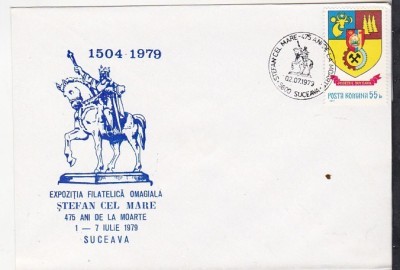 bnk fil Plic ocazional Expofil Suceava 1979 Stefan cel Mare foto