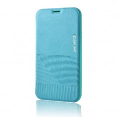 Husa Protectie Spate Lemontti Book Jelly Linea Albastru pentru Samsung Galaxy S5 G900 foto