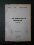 GEORGE D. VASILIU - FAUNA VERTEBRATICA ROMANIAE (index) cu autograf si dedicatie