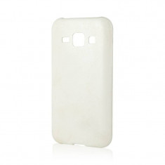 Husa Protectie Spate Lemontti Silicon Hybrid Alb (ultraslim) pentru Samsung Galaxy J1 foto