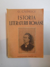 ISTORIA LITERATURII ROMANE , COMPENDIU de G. CALINESCU , 1946 foto