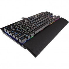 Tastatura gaming mecanica Corsair K65 LUX Compact RGB LED Cherry MX Red Layout EU Black foto
