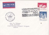 Bnk fil Plic ocazional JO iarna Calgary 1988 zbor Bucuresti Calgary