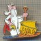 Z1172 INSIGNA -DRUIDUL GETAFIX SI POTIUNEA -DIN DESENUL ANIMAT ASTERIX SI OBELIX