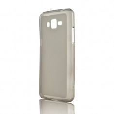 Husa Protectie Spate Lemontti Silicon Negru (folie inclusa) pentru Samsung Galaxy Grand Prime G530 foto