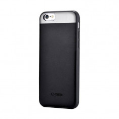 Husa Protectie Spate Comma Vivid Leather Black pentru Apple iPhone 6 / 6S foto
