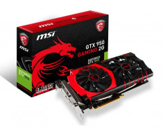 Placa video MSI NVIDIA GTX 950 GAMING 2G, GTX 950, PCI-E, 2048MB GDDR5, 128 bit, 1127/1317MHz, 6650MHz, 3*DP, HDMI, DVI, FAN bulk foto