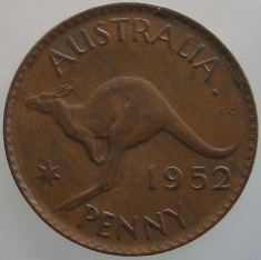 AUSTRALIA KM#43 - 1 Penny 1952 &amp;quot;GEORGE VI&amp;quot; foto