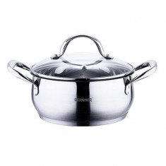 Cratita inox Gourmet Bergner, 3.3 l, capac yena foto