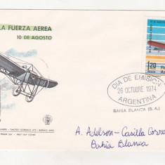 bnk fil Argentina 1974 FDC - aerofilatelie - Alberto R Mascias