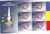 10 ANI IN UNIUNEA EUROPEANA,MINISHEET,2017,VALOARE NOMINALA 48 LEI, MNH,ROMANIA., Istorie, Nestampilat