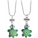 Medalion / Pandantiv / Colier / Lantisor - BFF / BEST FRIENDS Turtles- Broasca