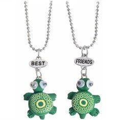 Medalion / Pandantiv / Colier / Lantisor - BFF / BEST FRIENDS Turtles- Broasca