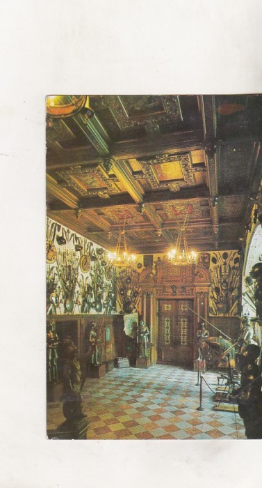 bnk cp Sinaia - Muzeul Peles - Sala de arme - necirculata