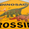 Semn avertizare din tabla : Dinosaur Crossing ! Trec Dinozauri ! pentru cei mici