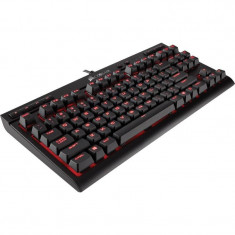 Tastatura gaming mecanica Corsair K63 Red LED Cherry MX Red Layout EU Black foto
