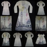 Cardigan Dama Lung Jacheta Imprimeu Big Ben Londra Toamna Iarna Primavara Buzunare S M L