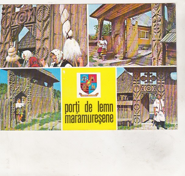 bnk cp Porti de lemn maramuresene - Vedere - necirculata