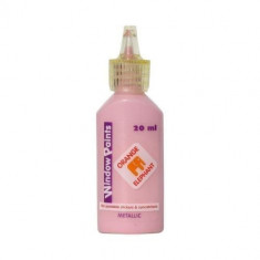 Vopsea pentru vitralii metalizata Orange Elephant, light pink, 20ml foto