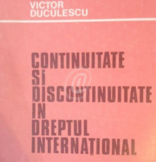 Continuitate si discontinuitate in dreptul international foto