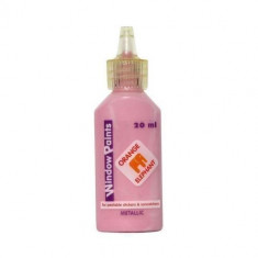 Vopsea pentru vitralii metalizata Orange Elephant, pink, 20ml foto