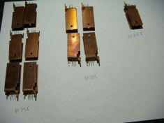 Tranzistor vintage BF259 / BF258 / BF 257 /pini auriti /radiatoare /set 11 buc. foto